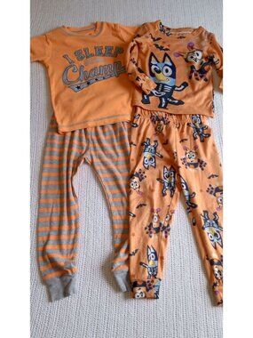 Bundle 2 Pairs 3T Pajamas, Bluey Halloween, Simple Joys
